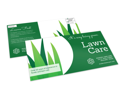 Green Lawn Care EDDM Postcard Template preview