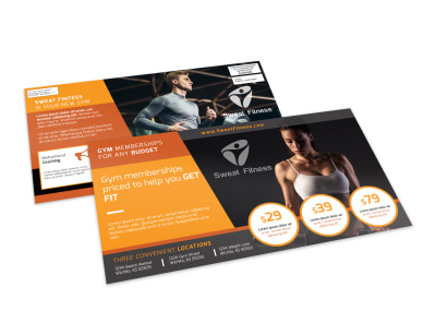 Gym Membership EDDM Postcard Template preview