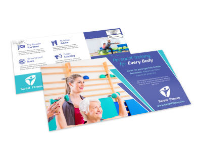 Fitness Training EDDM Postcard Template preview