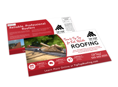 Roofing EDDM Postcard Template s0x35i07k7 preview