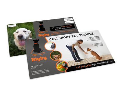 Pet Sitting EDDM Postcard Template vx248el2ec preview