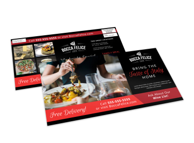 Italian Restaurant EDDM Postcard Template 3zx18p6067 preview