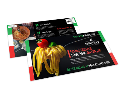 Italian Restaurant EDDM Postcard Template b0nivlr246 preview