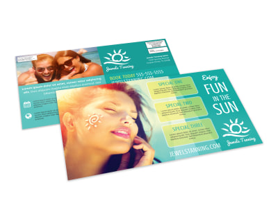 Tanning Salon EDDM Postcard Template f7u8pmv1jn preview