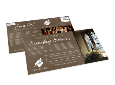 Church Invitation EDDM Postcard Template fvbbc1r4me preview