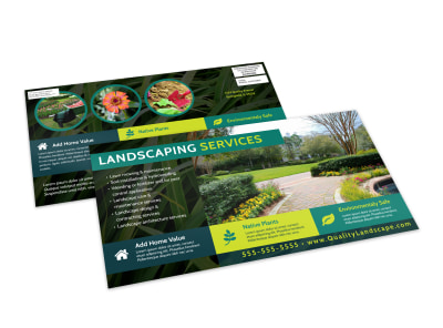 Landscaping Services Offered EDDM Postcard Template 8equzutjnd preview