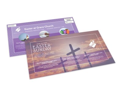 Easter Church Service EDDM Postcard Template xycguz4ufn preview