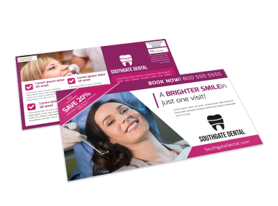 Teeth Whitening Dental EDDM Postcard Template 991hfjczkx preview