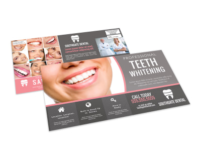Teeth Whitening Dental EDDM Postcard Template oxh4qe6c7y preview