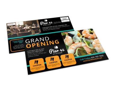 Restaurant Grand Opening EDDM Postcard Template f9btwbdt5v preview