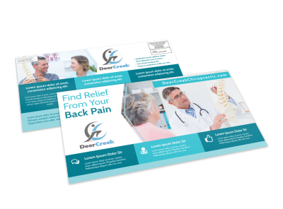 Chiropractic EDDM Postcard Template mujioc2r1a preview