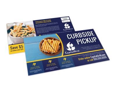 Curbside Pickup Restaurant EDDM Postcard Template 63h17co6af preview