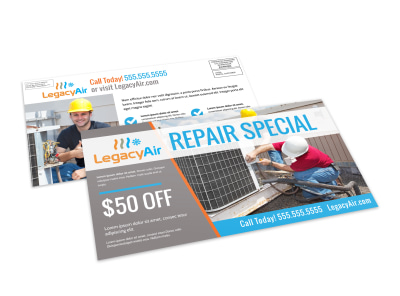 HVAC Special Offers EDDM Postcard Template 5cicy8aax3 preview