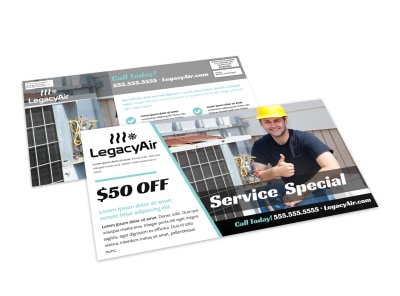 HVAC Special Offers EDDM Postcard Template 4hmxafwykv preview