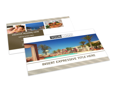 Luxury Hotels Postcard Template preview