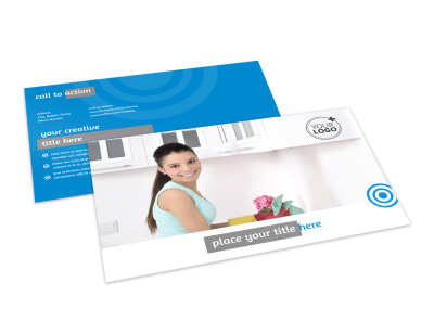 House Cleaning & Housekeeping Services Postcard Template preview