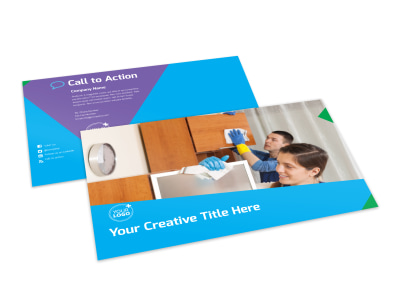 Commercial Cleaning Postcard Template preview