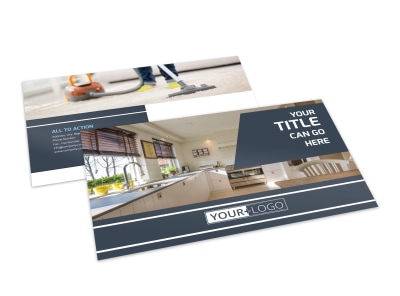 Apartment Cleaning Postcard Template preview