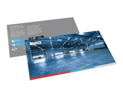 Industrial Cleaning Postcard Template preview