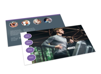 Sports & Health Club Postcard Template preview
