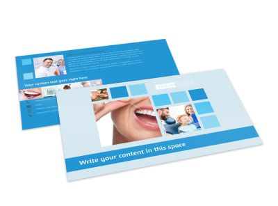 Dental Care Postcard Template preview