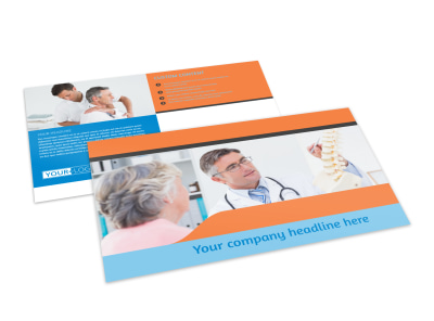 Massage & Chiropractic Office Postcard Template preview