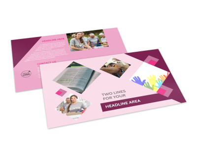 Church Fundraiser Postcard Template preview