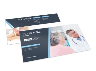 Chiropractor & Massage Therapy Postcard Template preview