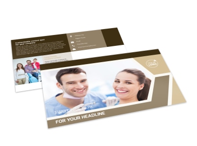 Orthodontist Postcard Template preview