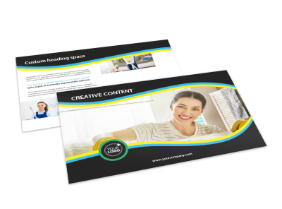 Maid Services Postcard Template preview