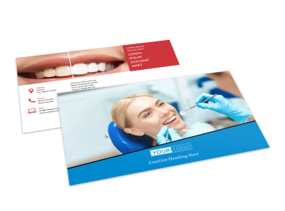 Dental Care Center Postcard Template preview