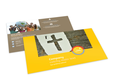 Church Ministry & Youth Group Postcard Template preview