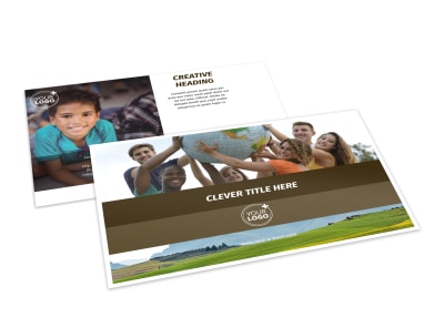 African Mission Trip Postcard Template preview
