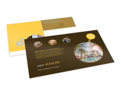 Luxury Hotel Postcard Template preview