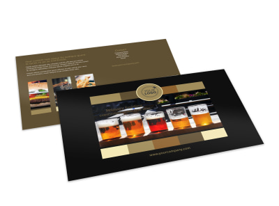 Brew Pub Postcard Template preview