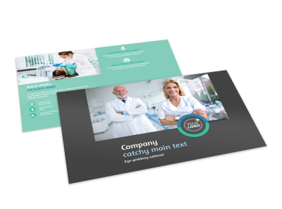 Elite Dental School Postcard Template preview