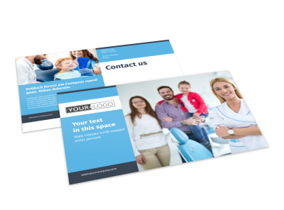 Your Family Dental Postcard Template preview