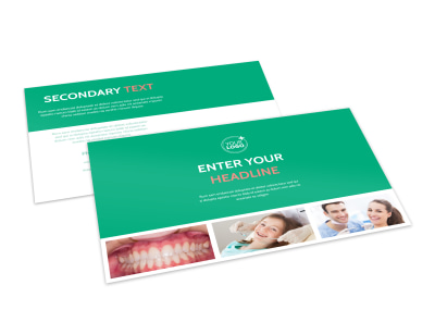 Dental Surgery Postcard Template preview