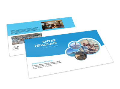 Yacht Tour Postcard Template preview