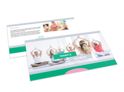 Hot Yoga Class Postcard Template preview