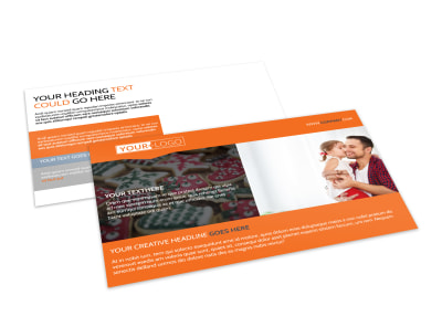 Fun Holiday Party Service Postcard Template preview