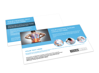 Family Chiropractic Clinic Postcard Template preview