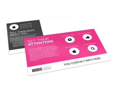 The Beauty Parlour Postcard Template preview