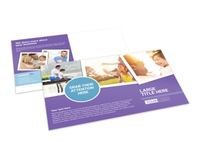 Child Adoption Services Postcard Template preview