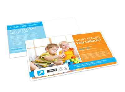 Head Start Child Development Postcard Template preview