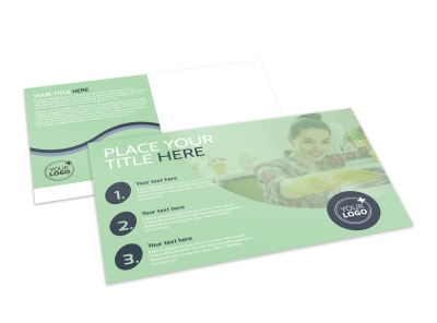 House Cleaning Postcard Template preview