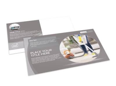 Carpet & Upholstery Cleaners Postcard Template preview