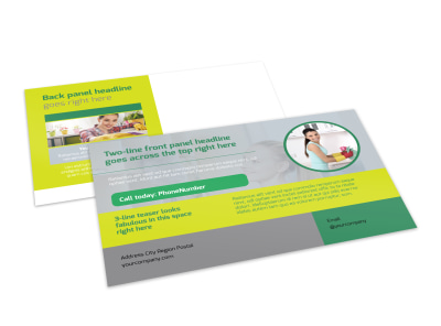 Bright Shine Cleaners Postcard Template preview