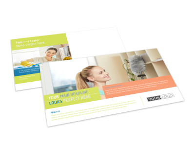 Completely Clean Postcard Template preview