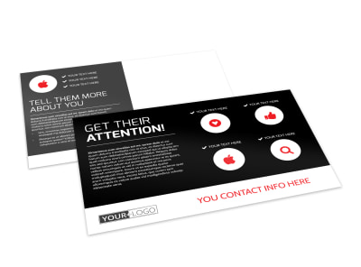 Local Tattoo Parlor Postcard Template preview